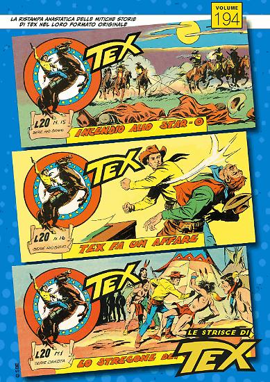 Le copertine delle strisce presenti nella centonovantaquattresima uscita.